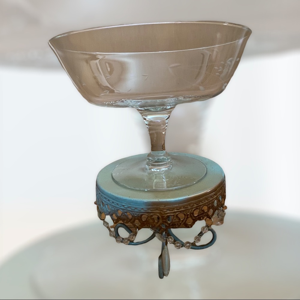 Tall Glass Bowl.